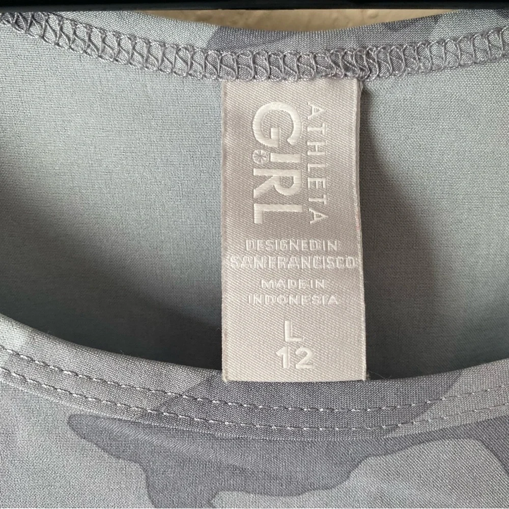 Athleta Girl | Girl's On The Go Romper Size Large 12 Camo Gray